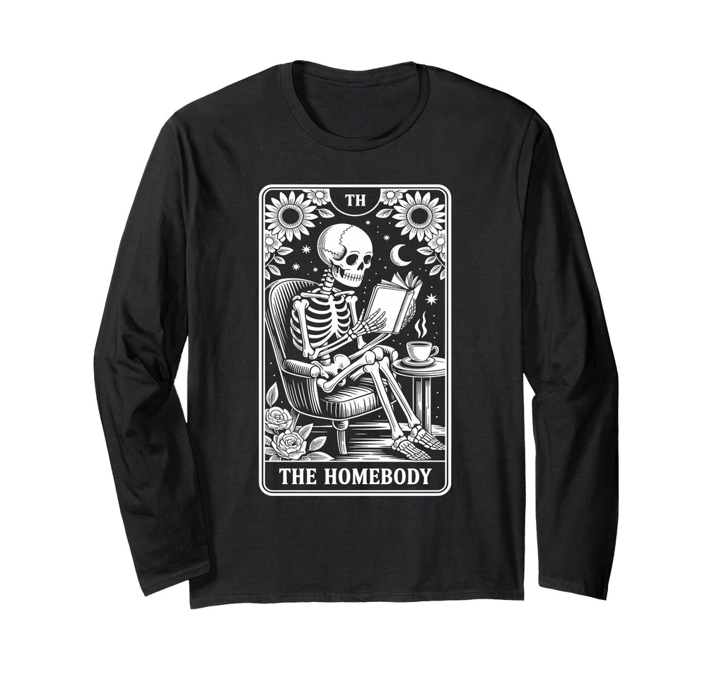 Homebody Tarot Indoorsy Antisocial T-Shirt - Minimalist Print for Adults - T-Shirt, Sweatshirt, Hoodie