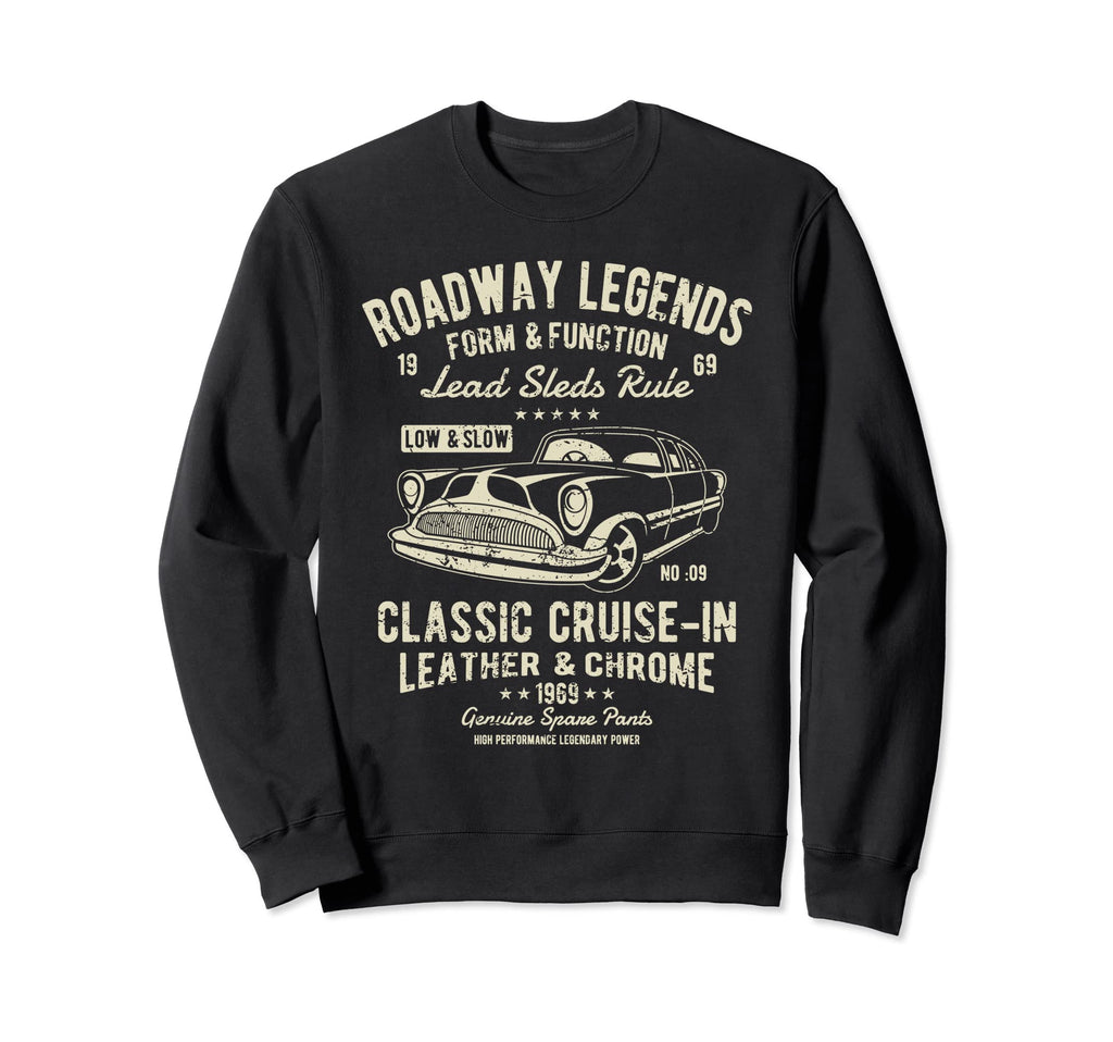 Automotive Nostalgia Car Cruise Sweatshirt - Fun Novelty Design for Adults - T-Shirt, Sweatshirt, Hoodie