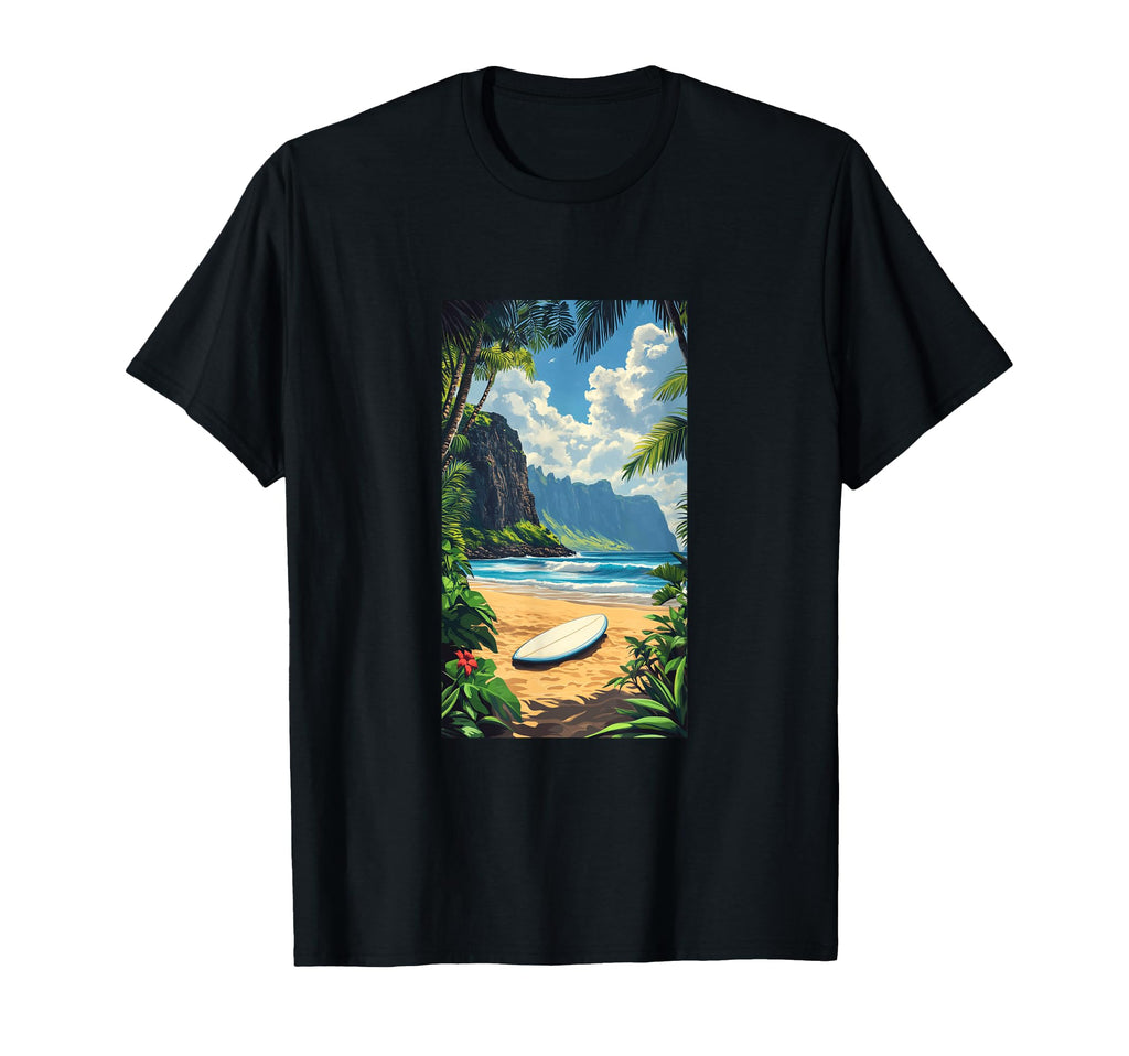 Hawaiian Postcard Inspired Tropical T-Shirt - Fun Novelty Design Men Women - T-Shirt, Sweatshirt, Hoodie