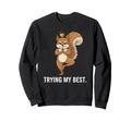 Funny Squirrel Yoga Focus Mode Sweatshirt - Fun Novelty Design Unisex - T-Shirt, Sweatshirt, Hoodie