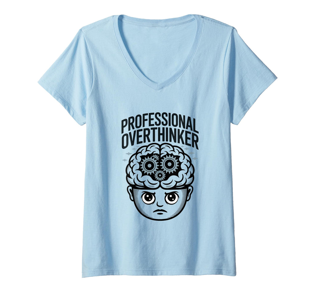 Womens Professional Overthinker T-Shirt - Custom Art Print for Adults - T-Shirt, Sweatshirt, Hoodie