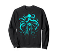 Motorcycle Rider Bike Octopus Sweatshirt - Fun Novelty Design Unisex - T-Shirt, Sweatshirt, Hoodie