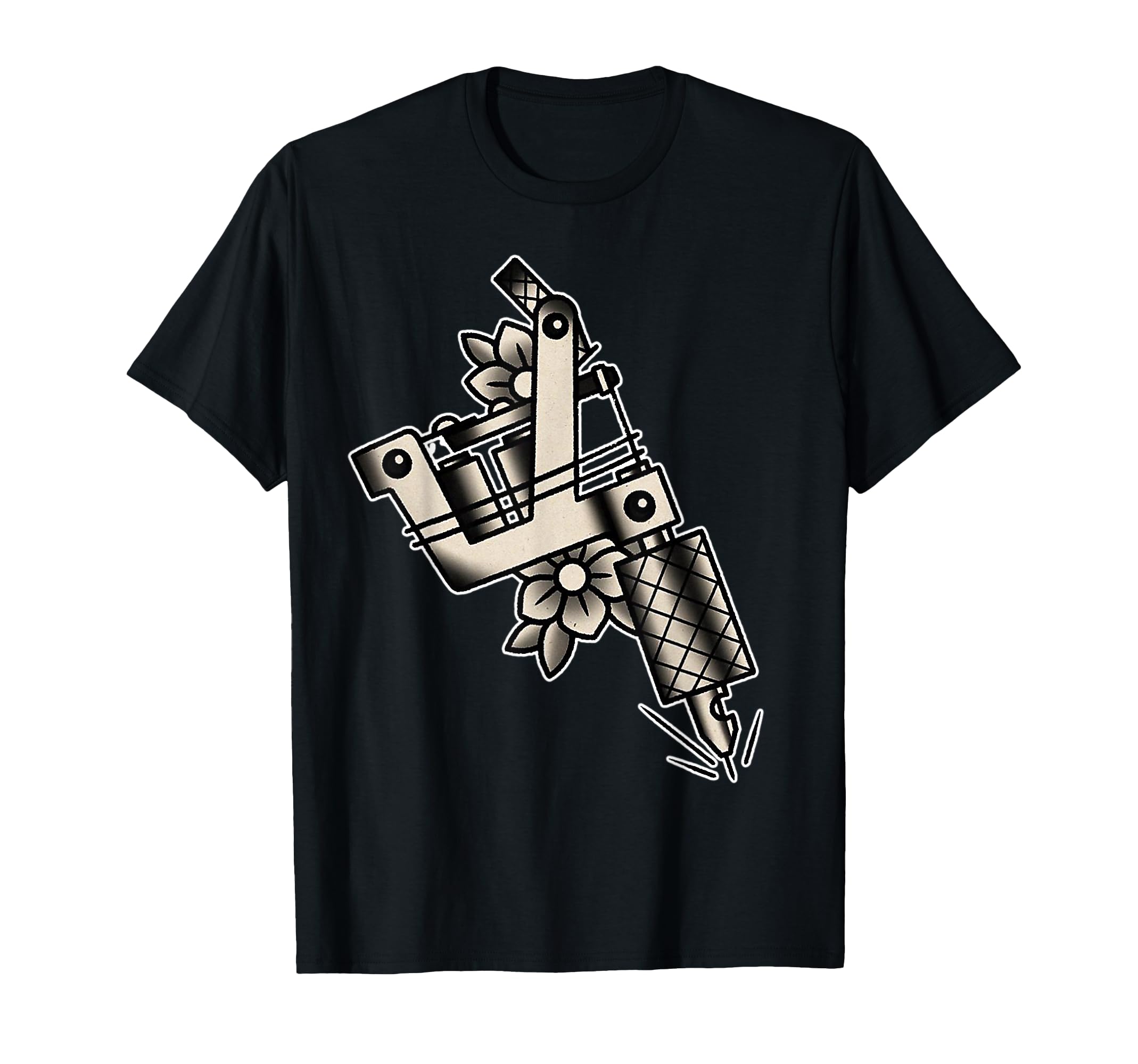 Coil Tattoo Machine Blackwork T-Shirt - Casual Everyday Wear for Adults - T-Shirt, Sweatshirt, Hoodie