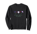 Grow Positive Thoughts Flower Sweatshirt - Aesthetic Graphic for Adults - T-Shirt, Sweatshirt, Hoodie