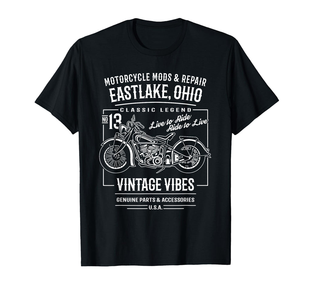 Eastlake Oh Usa Motorcycle T-Shirt - Streetwear Style Unisex - T-Shirt, Sweatshirt, Hoodie
