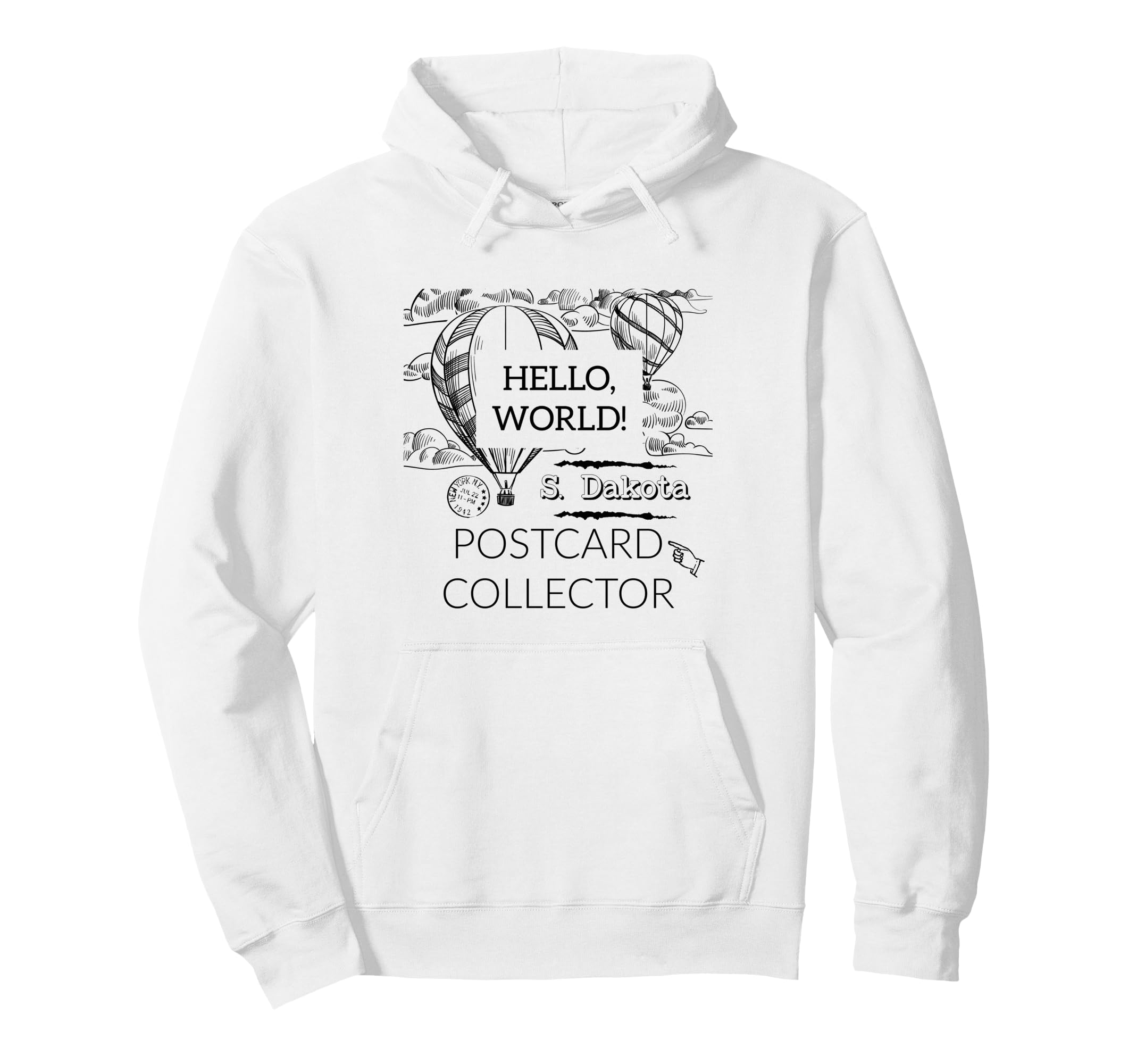 Postcard Collector Deltiologist Hobby Hoodie - Casual Everyday Wear Unisex - T-Shirt, Sweatshirt, Hoodie