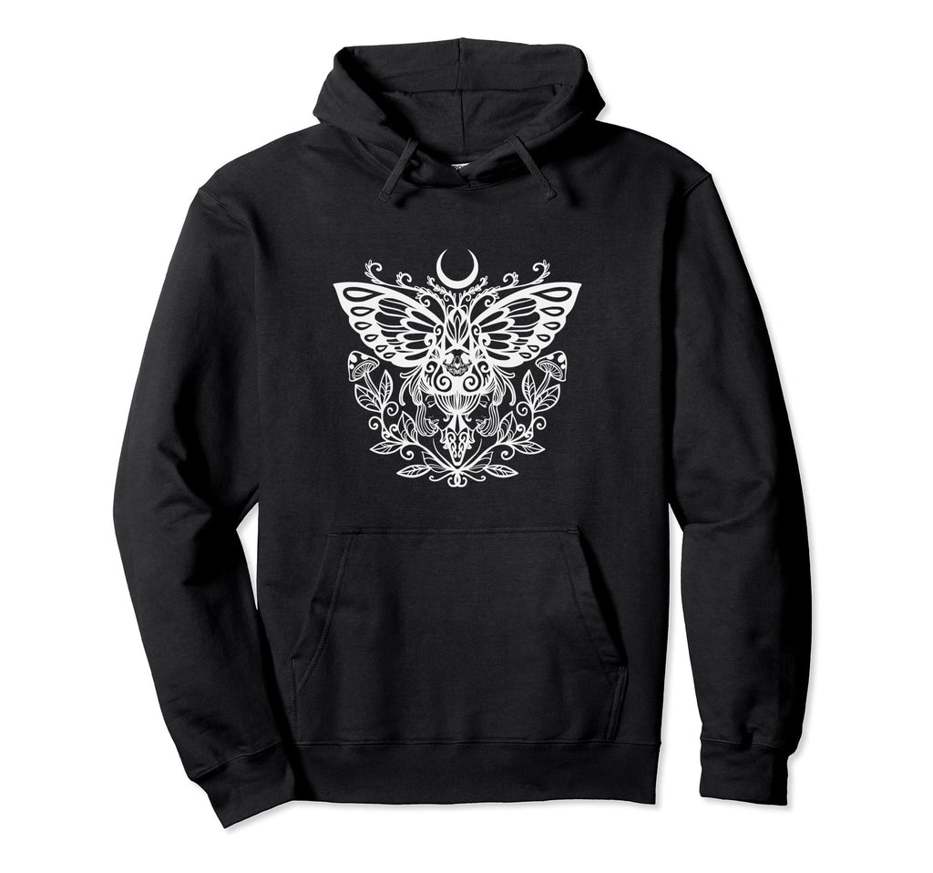 Sacred Moth Goth Horror Antisocial Hoodie - Trendy Graphic Men Women - T-Shirt, Sweatshirt, Hoodie