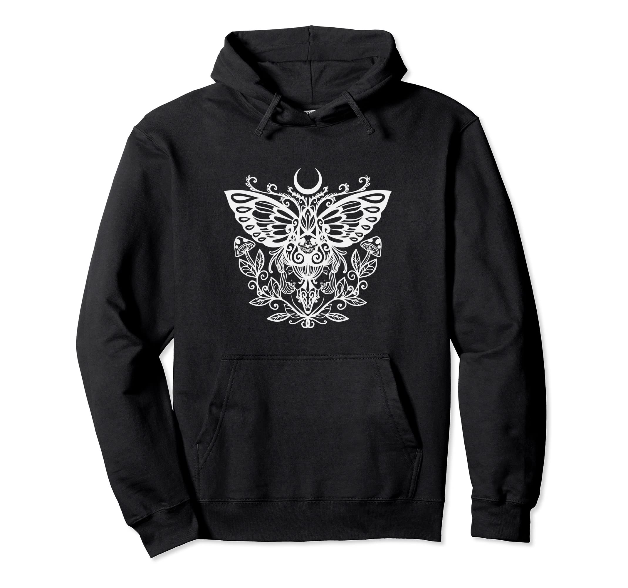 Sacred Moth Goth Horror Antisocial Hoodie - Trendy Graphic Men Women - T-Shirt, Sweatshirt, Hoodie