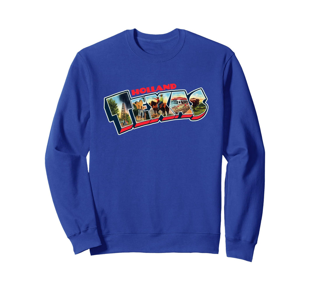 Holland Texas Postcard Tpa Travel Sweatshirt - Minimalist Print for Adults - T-Shirt, Sweatshirt, Hoodie
