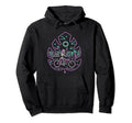 Neon Rasta Traditional Tattoo Bicycle Hoodie - Trendy Graphic for Adults - T-Shirt, Sweatshirt, Hoodie