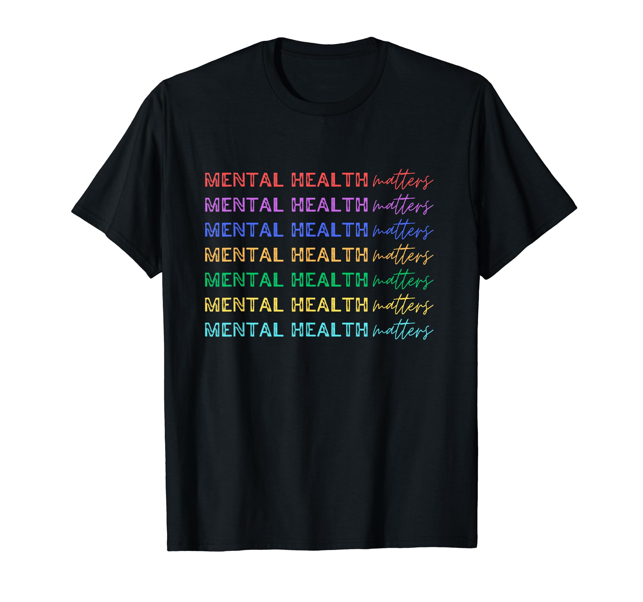 Mental Health Matters Spread T-Shirt - Custom Art Print Men Women - T-Shirt, Sweatshirt, Hoodie
