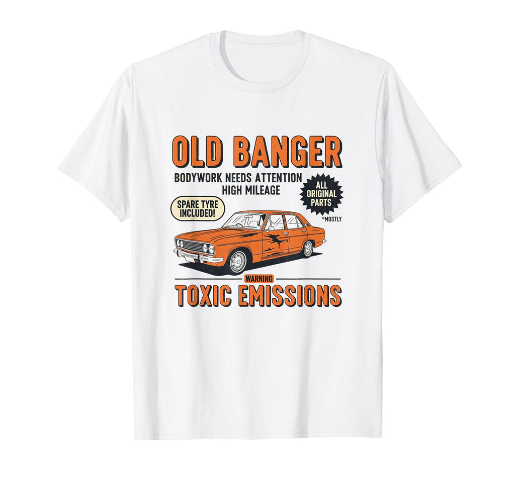 Old Banger Car Lover T-Shirt - Minimalist Print Unisex - T-Shirt, Sweatshirt, Hoodie