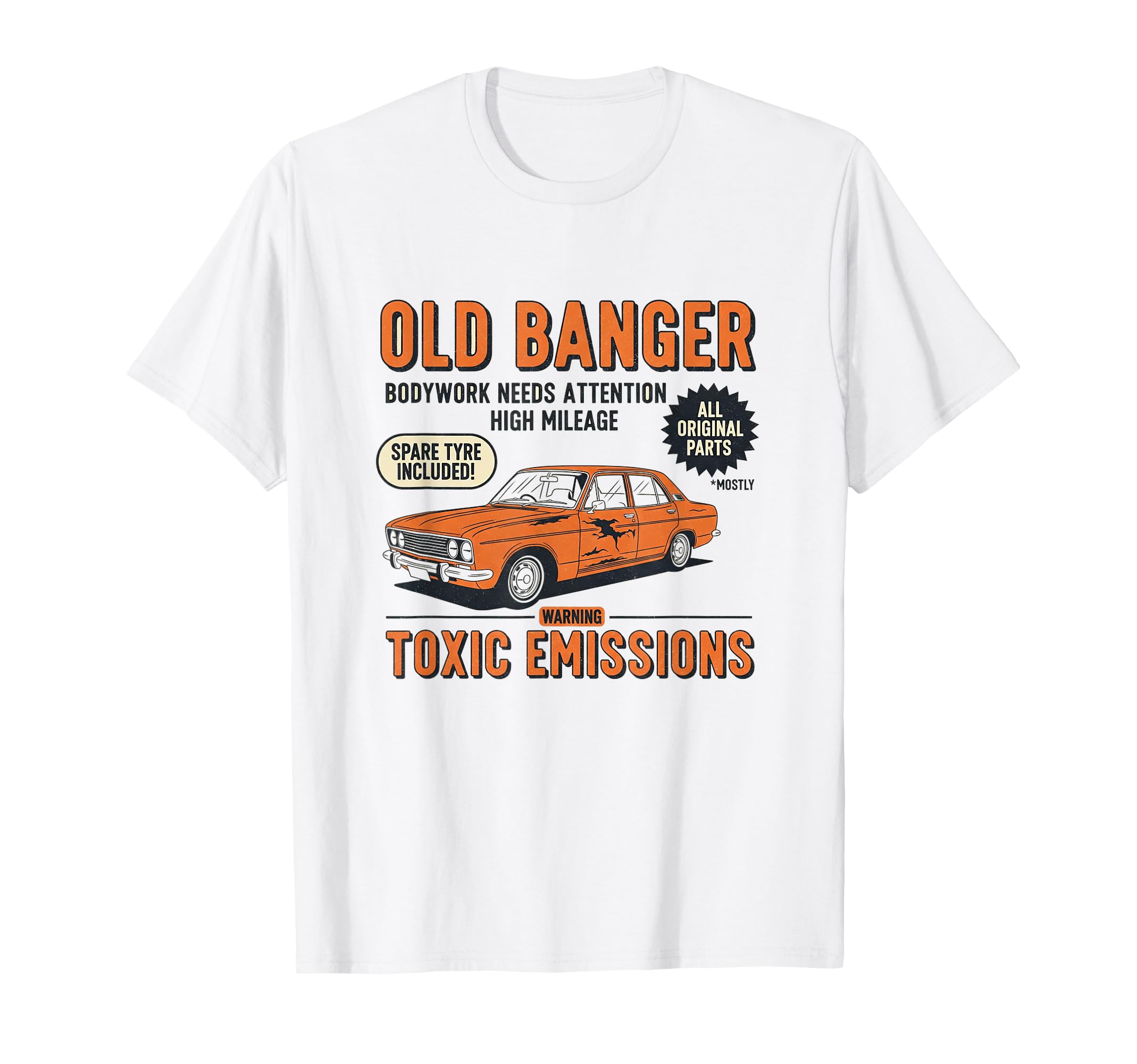 Old Banger Car Lover T-Shirt - Minimalist Print Unisex - T-Shirt, Sweatshirt, Hoodie