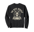 Devil Herself Occult Dark Feminine Sweatshirt - Unique Graphic Unisex - T-Shirt, Sweatshirt, Hoodie