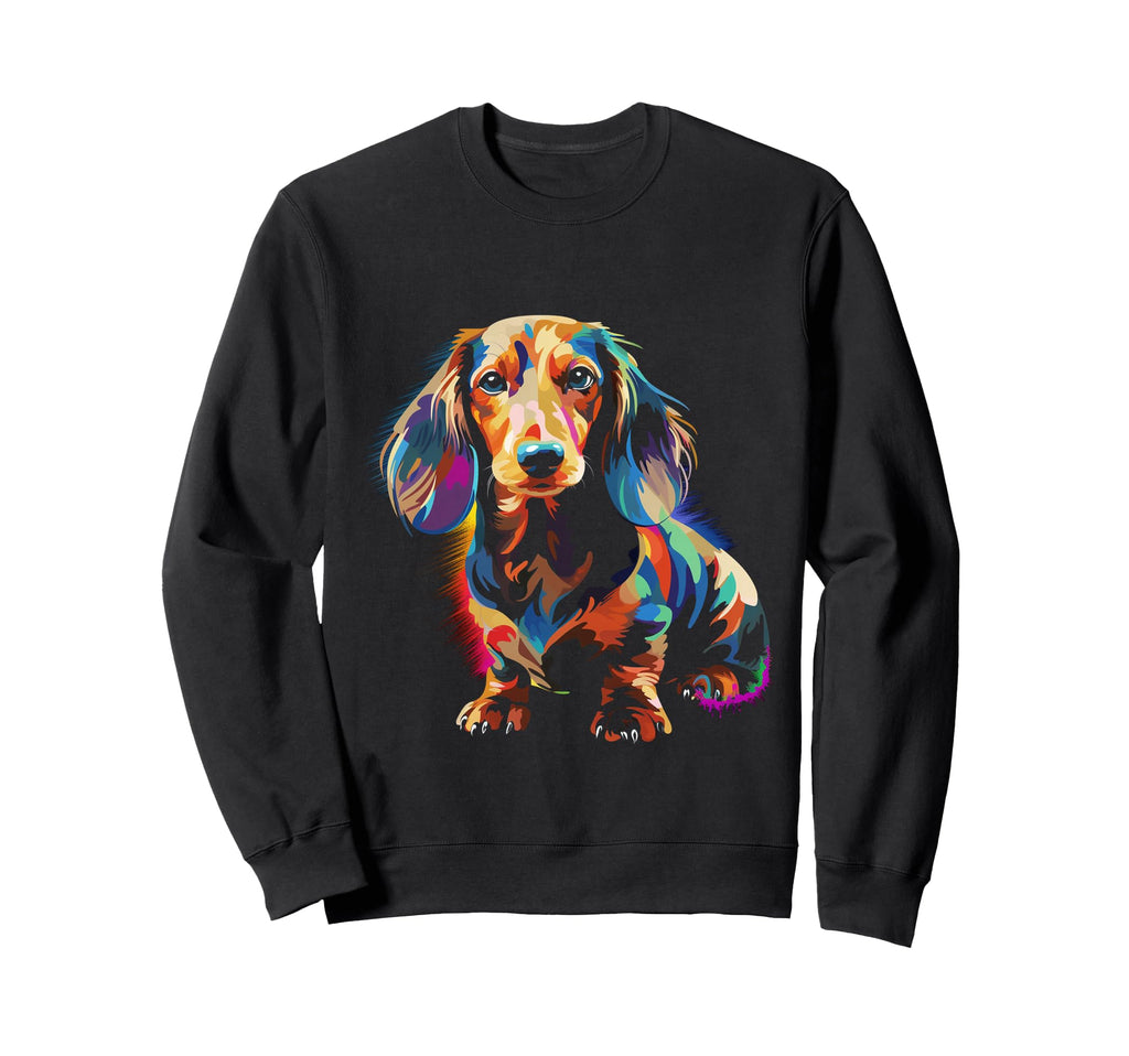 Lanhaar Dachshund Sweatshirt - Trendy Graphic Men Women - T-Shirt, Sweatshirt, Hoodie