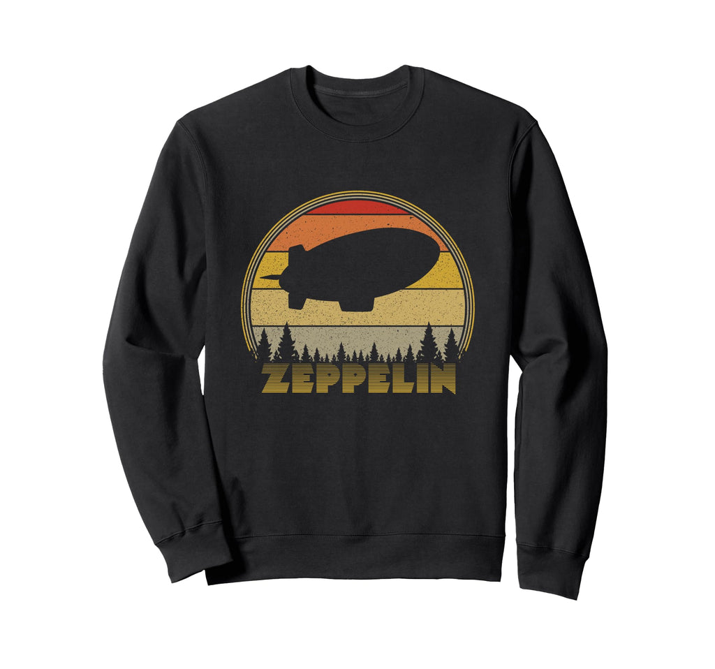 Zeppelin Sunset 70S 80S Distressed Sweatshirt - Trendy Graphic Men Women - T-Shirt, Sweatshirt, Hoodie