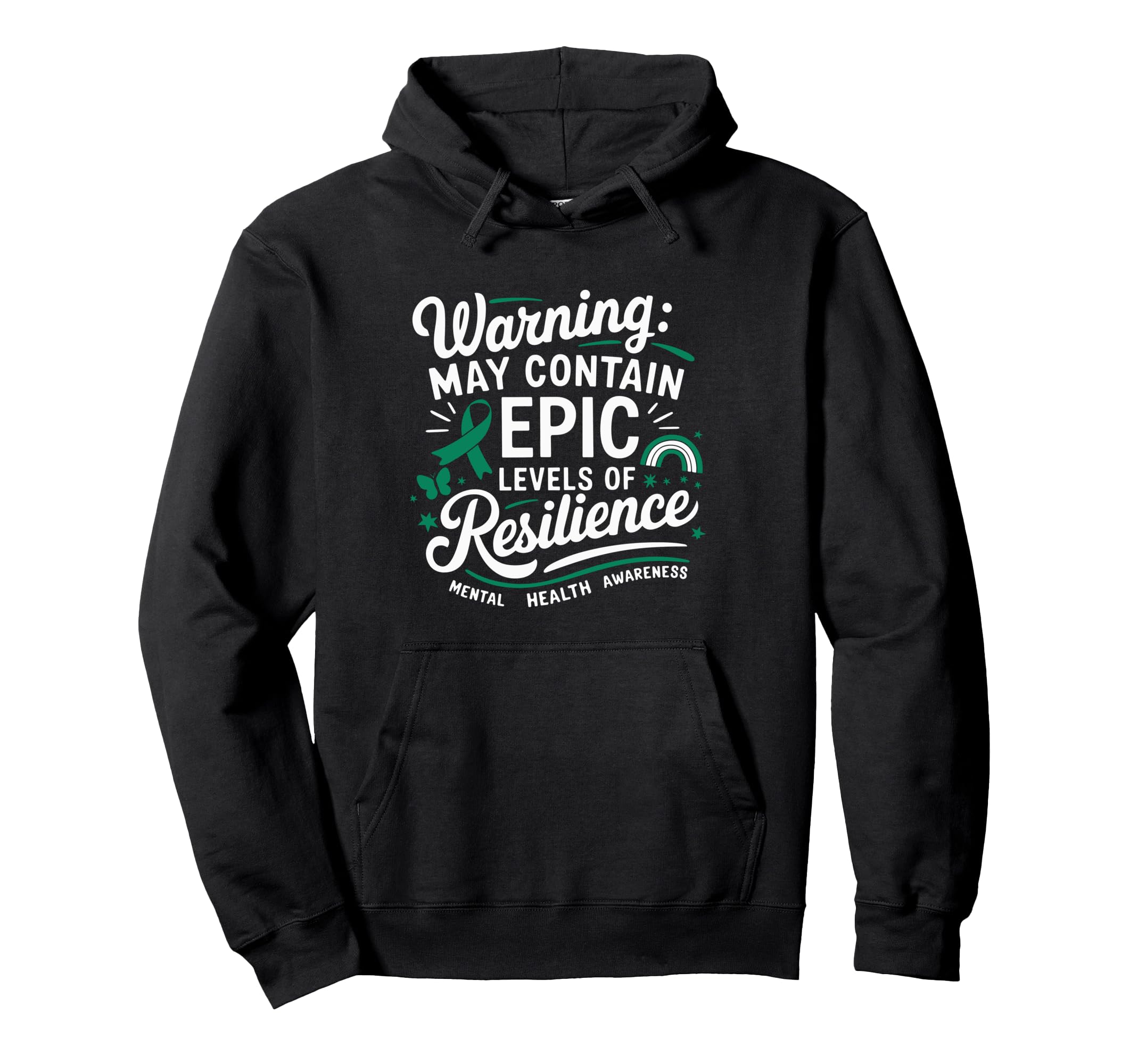 Funny Mental Health Awareness Hoodie - Trendy Graphic Unisex - T-Shirt, Sweatshirt, Hoodie
