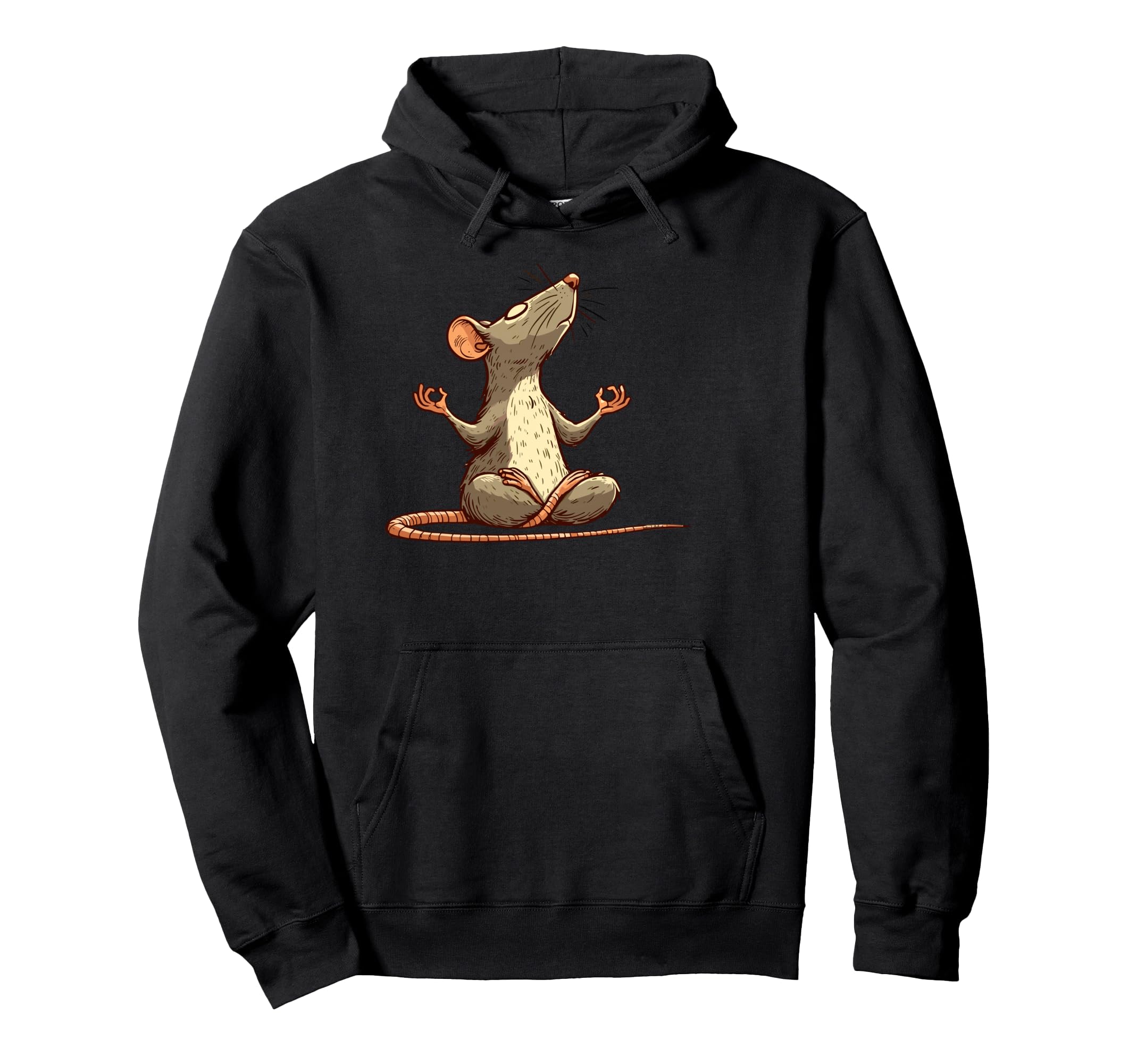Meditation Rat Mouse Yoga Pose Hoodie - Streetwear Style Men Women - T-Shirt, Sweatshirt, Hoodie
