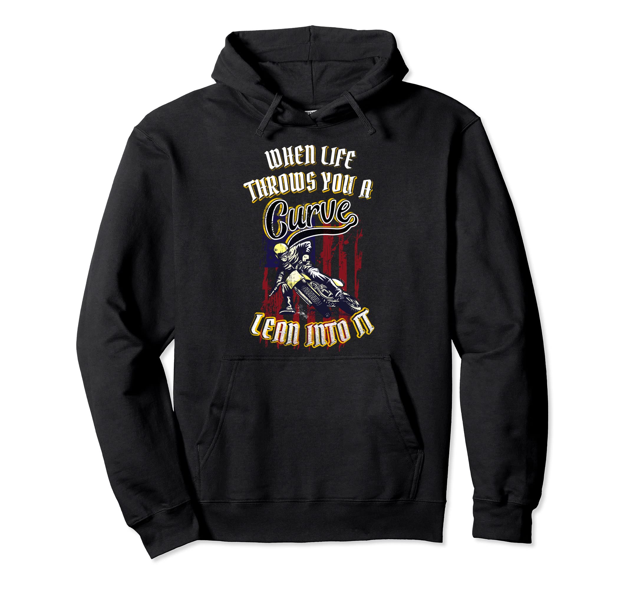 Funny American Biker Motivational Hoodie - Minimalist Print Unisex - T-Shirt, Sweatshirt, Hoodie