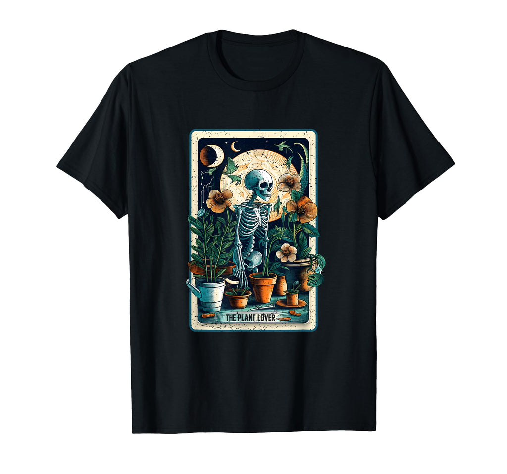 Plant Lover Gardener Tarot Card Halloween T-Shirt - Unique Graphic Unisex - T-Shirt, Sweatshirt, Hoodie