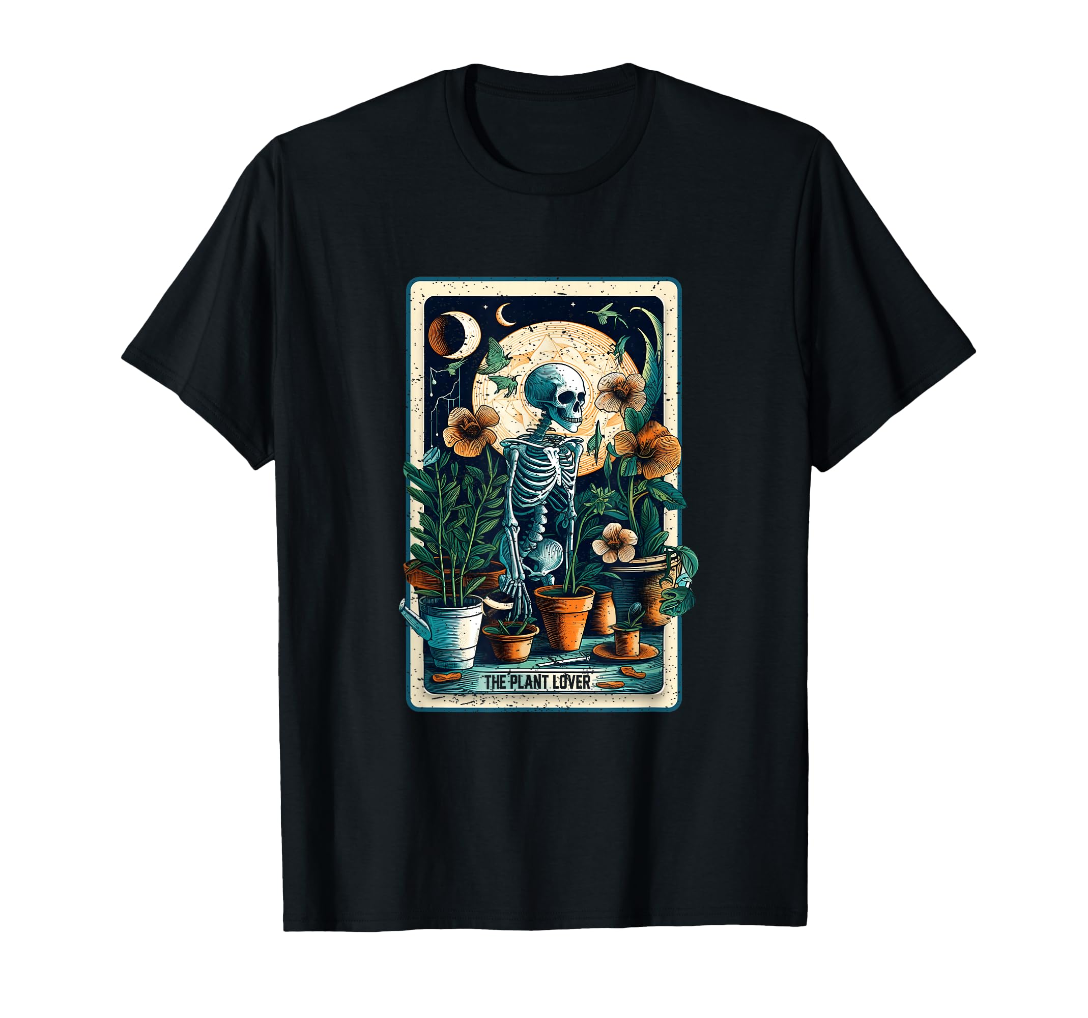 Plant Lover Gardener Tarot Card Halloween T-Shirt - Unique Graphic Unisex - T-Shirt, Sweatshirt, Hoodie