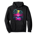 90S Vaporwave Aesthetic Palm Trees 80S Hoodie - Graphic Print for Adults - T-Shirt, Sweatshirt, Hoodie