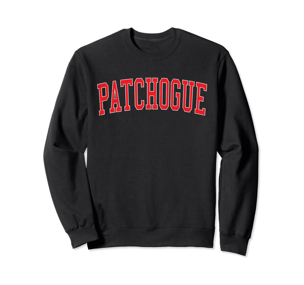 Patchogue Ny Distressed Red Sweatshirt - Casual Everyday Wear Men Women - T-Shirt, Sweatshirt, Hoodie