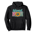 Blessed Mom Sunflower Western Boho Mama Hoodie - Minimalist Print Unisex - T-Shirt, Sweatshirt, Hoodie