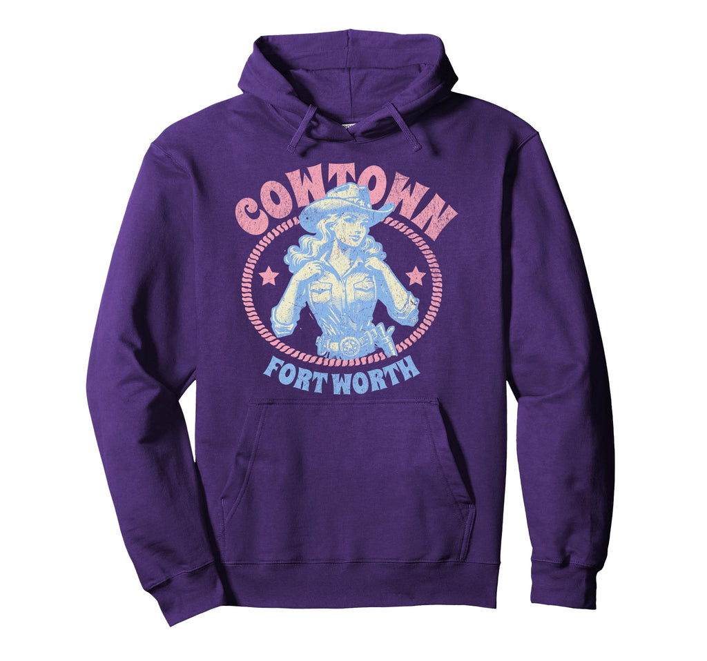 Cowtown Fort Worth Texas Western Hoodie - Streetwear Style Men Women - T-Shirt, Sweatshirt, Hoodie