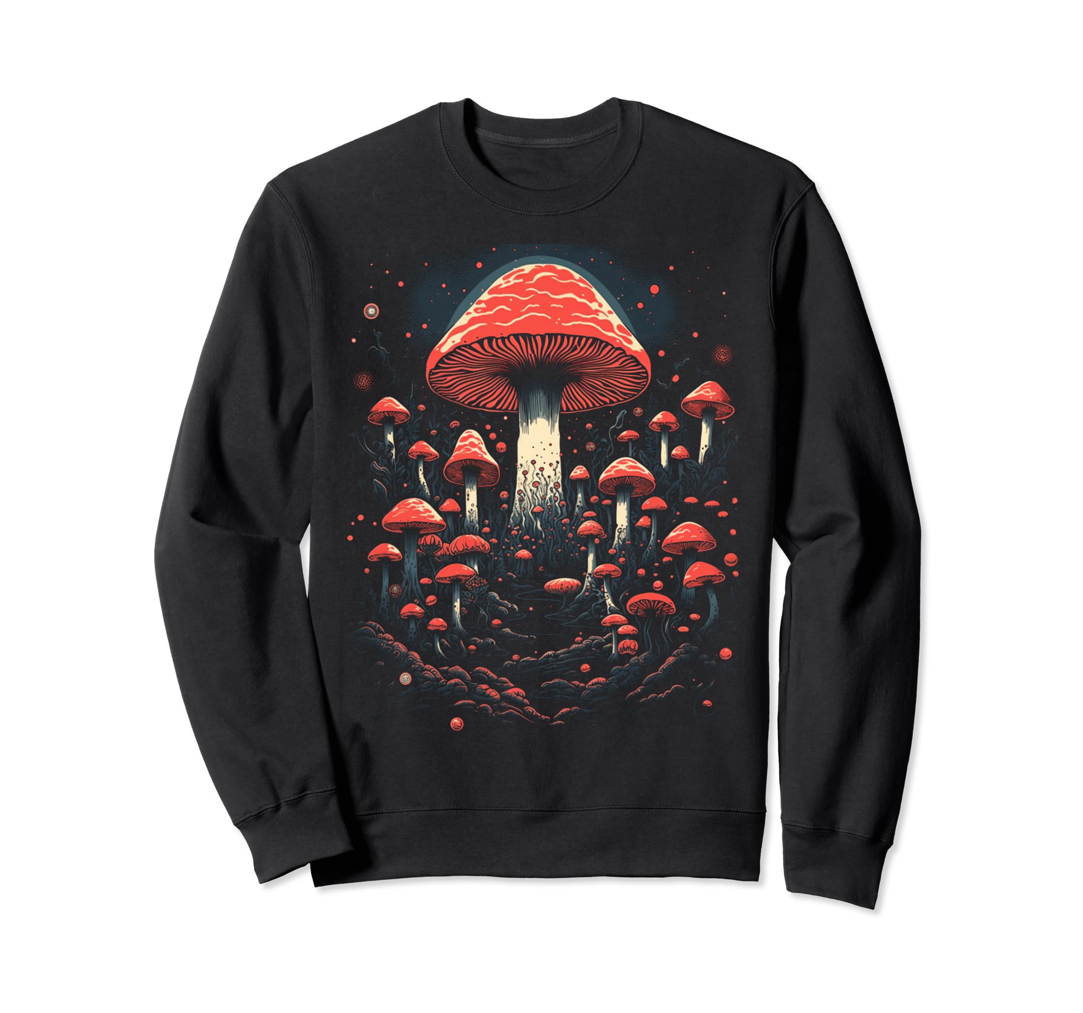 Mushroom 70S 80S 90S 4 Sweatshirt - Streetwear Style for Adults - T-Shirt, Sweatshirt, Hoodie