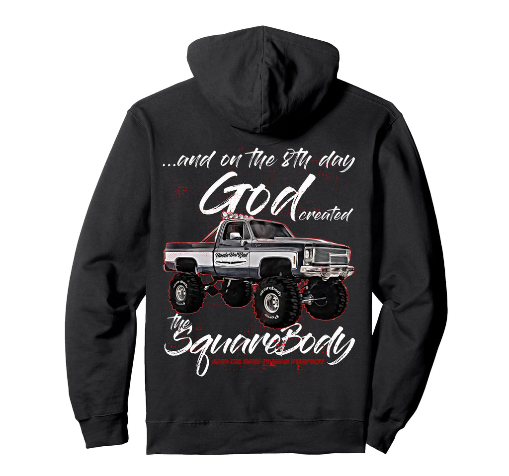 8Th God Jimmy Squarebody Truck Hoodie - Casual Everyday Wear Men Women - T-Shirt, Sweatshirt, Hoodie
