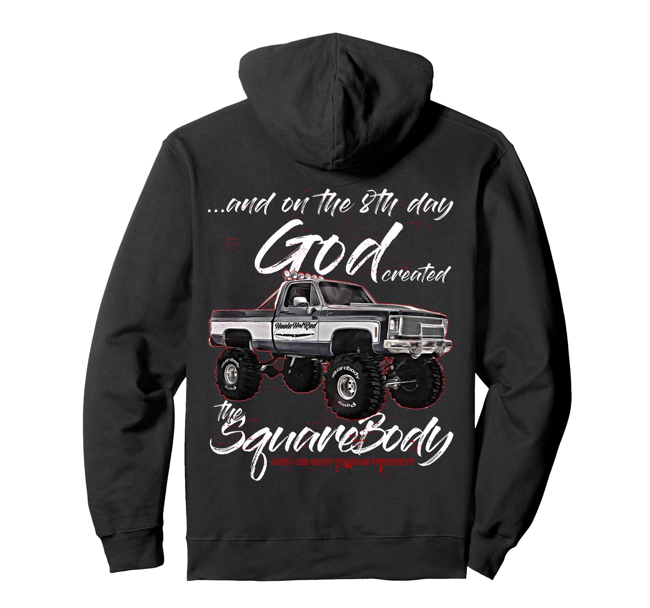 8Th God Jimmy Squarebody Truck Hoodie - Casual Everyday Wear Men Women - T-Shirt, Sweatshirt, Hoodie