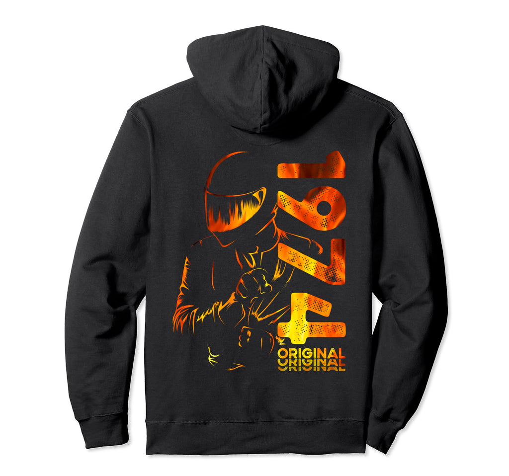 50Th Birthday Motorcycle Motorcyclist Hoodie - Graphic Print Men Women - T-Shirt, Sweatshirt, Hoodie