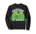 Overcome Darkness Mental Health Sweatshirt - Aesthetic Graphic for Adults - T-Shirt, Sweatshirt, Hoodie