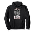 Only Dad Rides Motorcycles Biker Dad Hoodie - Minimalist Print Men Women - T-Shirt, Sweatshirt, Hoodie