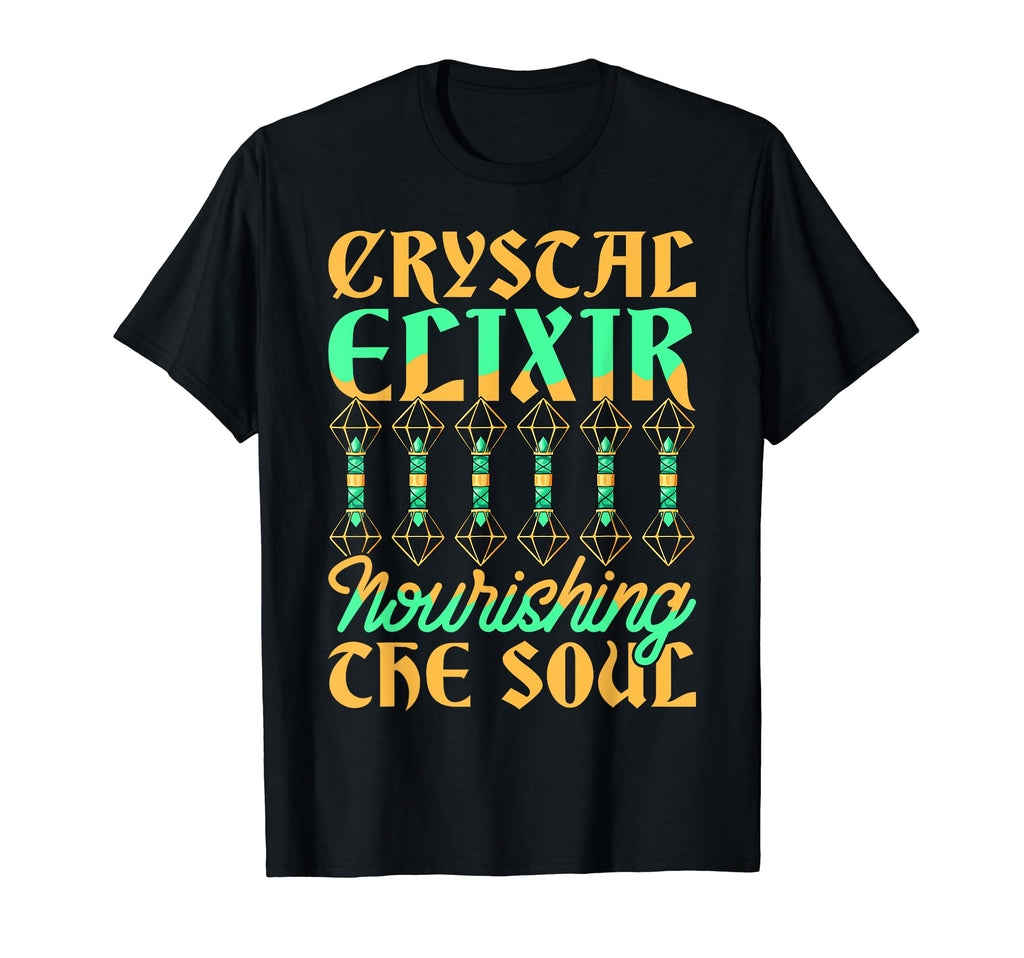 Healing Crystal Elixir Nourishing Soul T-Shirt - Aesthetic Graphic Unisex - T-Shirt, Sweatshirt, Hoodie