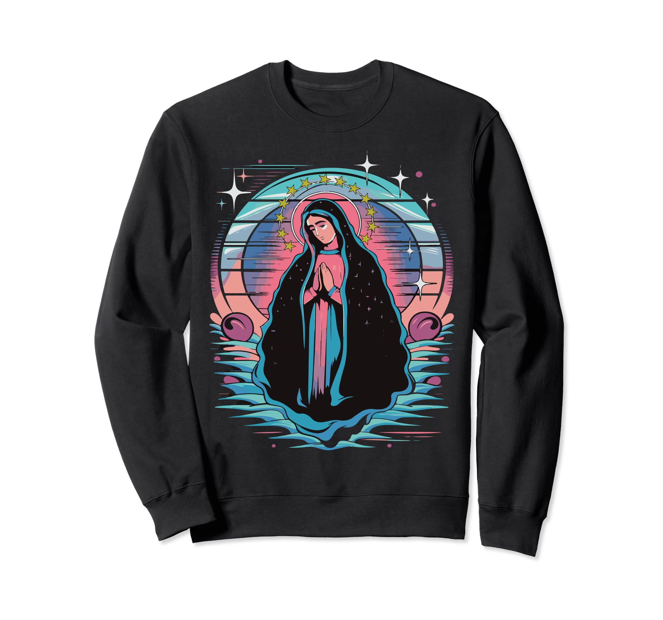 Catholic Gift Outrun Retrowave Sweatshirt - Minimalist Print Men Women - T-Shirt, Sweatshirt, Hoodie