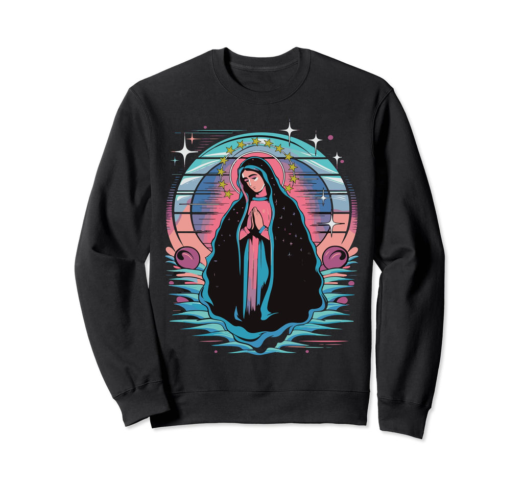 Catholic Gift Outrun Retrowave Sweatshirt - Unique Graphic Men Women - T-Shirt, Sweatshirt, Hoodie