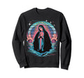Catholic Gift Outrun Retrowave Sweatshirt - Unique Graphic Men Women - T-Shirt, Sweatshirt, Hoodie