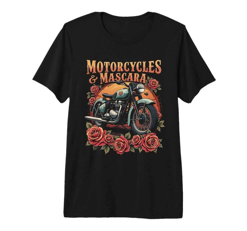 Motorcycles Mascara Motorcycle Tri T-Shirt - Trendy Graphic for Adults - T-Shirt, Sweatshirt, Hoodie