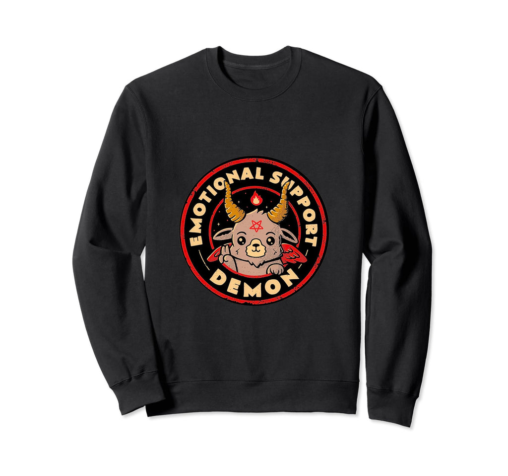 Emotional Support Demon Sweatshirt - Aesthetic Graphic Men Women - T-Shirt, Sweatshirt, Hoodie