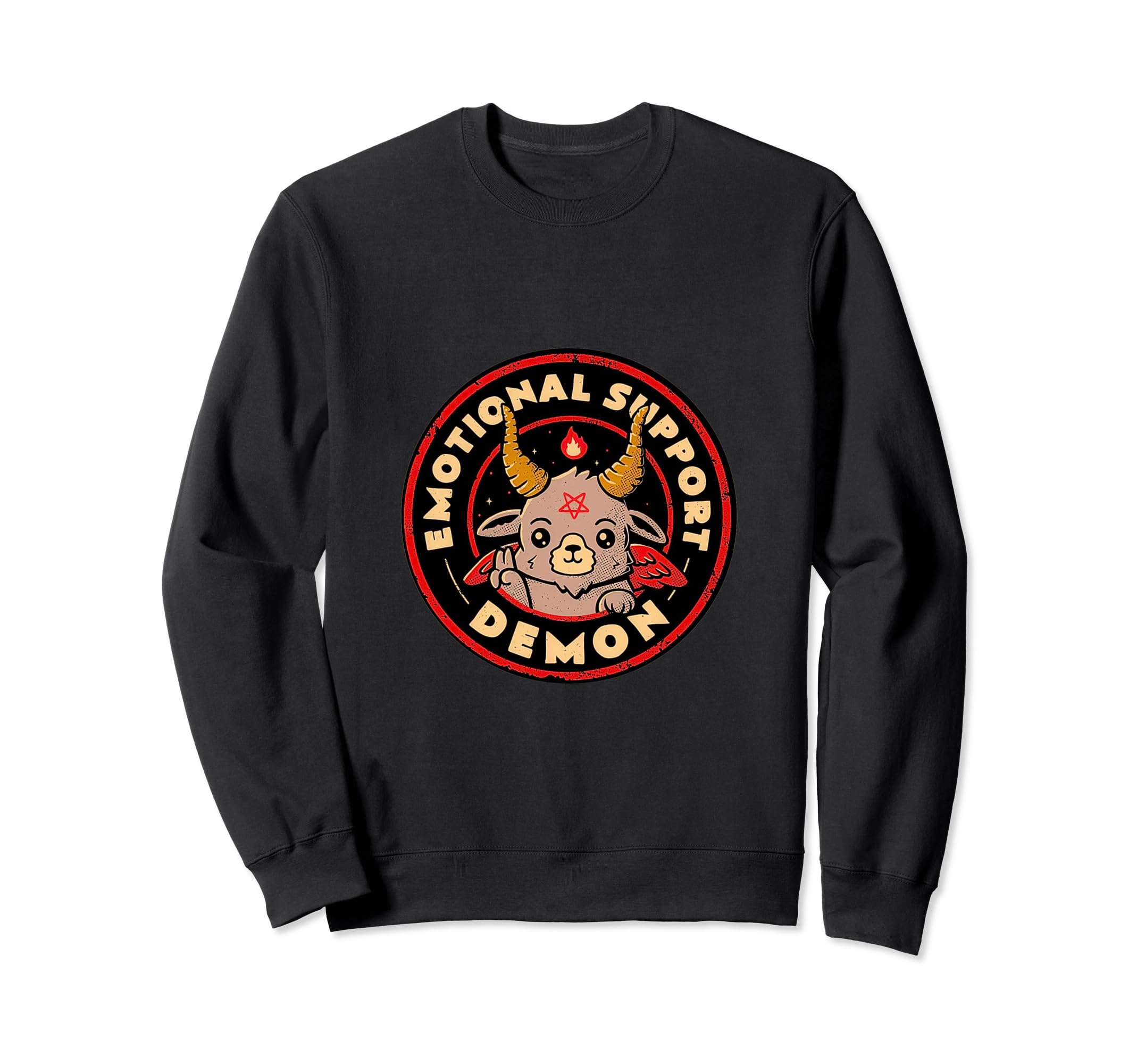 Emotional Support Demon Sweatshirt - Aesthetic Graphic Men Women - T-Shirt, Sweatshirt, Hoodie