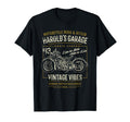 Harolds Garage Motorcycle Distressed T-Shirt - Minimalist Print Men Women - T-Shirt, Sweatshirt, Hoodie