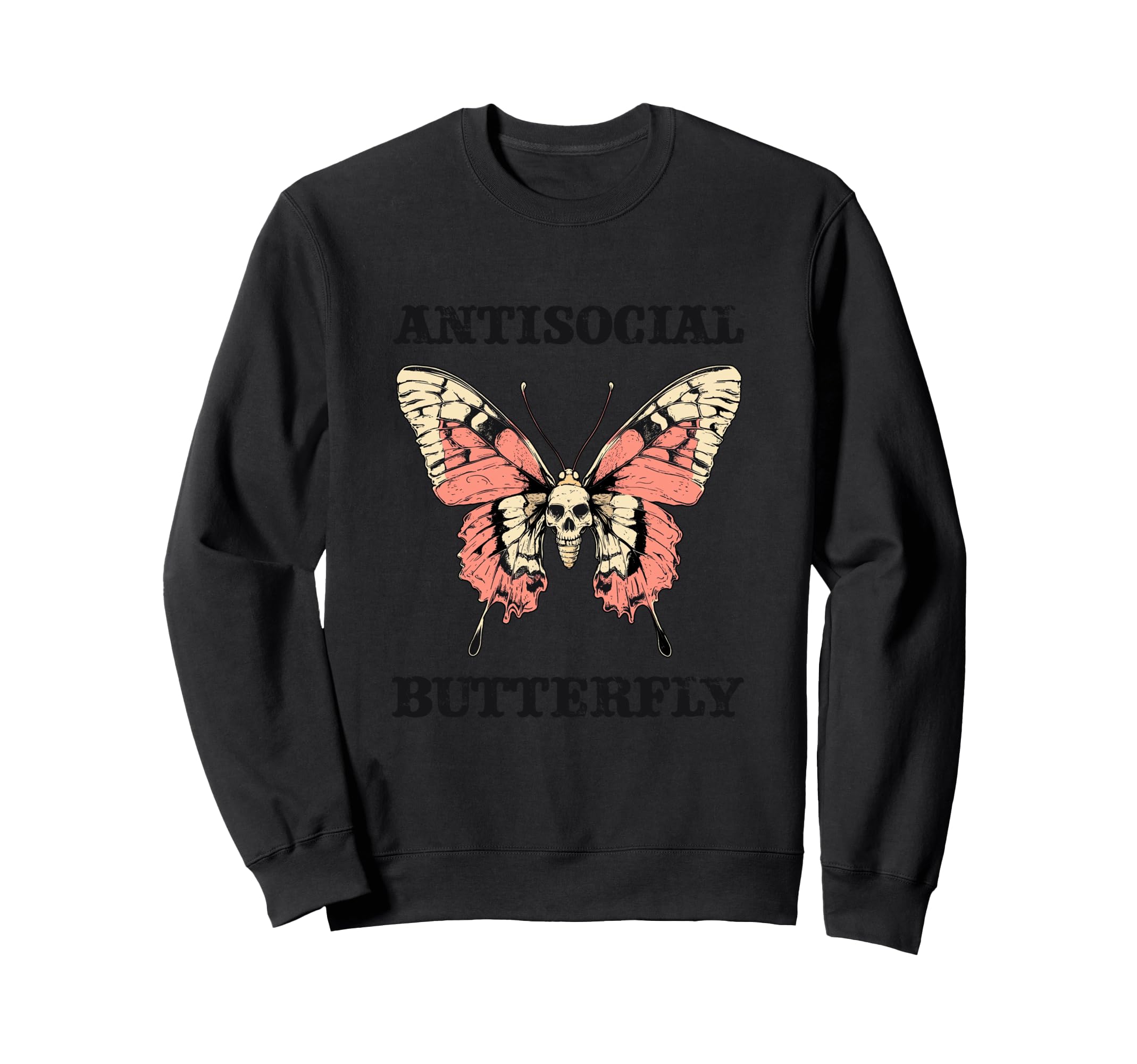 Antisocial Butterfly Gift Hoodie - Streetwear Style Unisex - T-Shirt, Sweatshirt, Hoodie