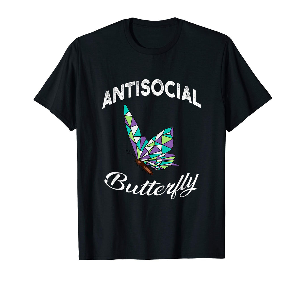 Antisocial Butterfly Introvert T-Shirt - Casual Everyday Wear for Adults - T-Shirt, Sweatshirt, Hoodie