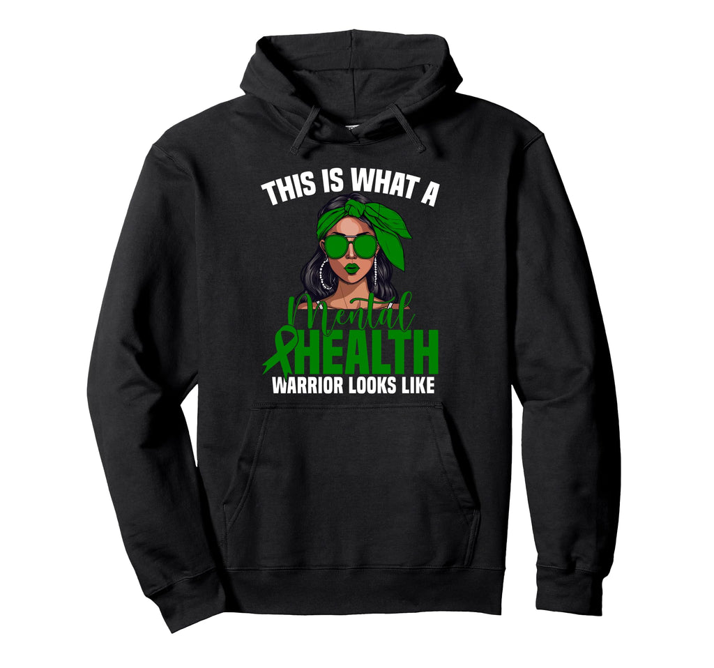 Mental Health Warrior Fighter Hoodie - Custom Art Print for Adults - T-Shirt, Sweatshirt, Hoodie