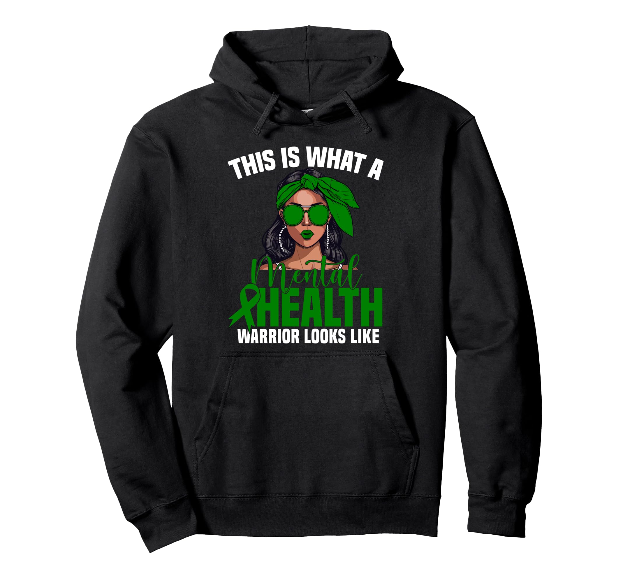 Mental Health Warrior Fighter Hoodie - Custom Art Print for Adults - T-Shirt, Sweatshirt, Hoodie