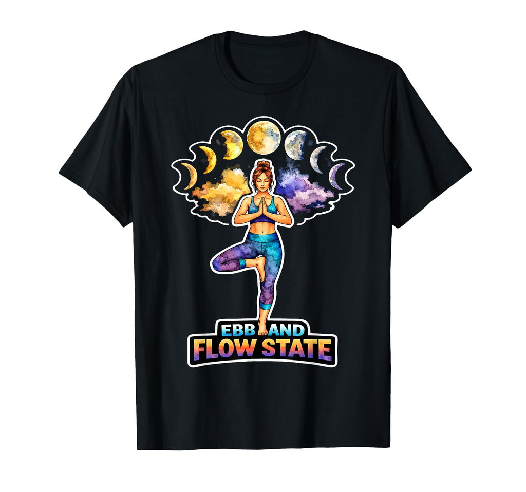 Moon Meditation Lunar Mindfulness T-Shirt - Unique Graphic Men Women - T-Shirt, Sweatshirt, Hoodie