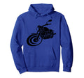 Bike Chopper White Motorcycle Biker Hoodie - Custom Art Print Men Women - T-Shirt, Sweatshirt, Hoodie