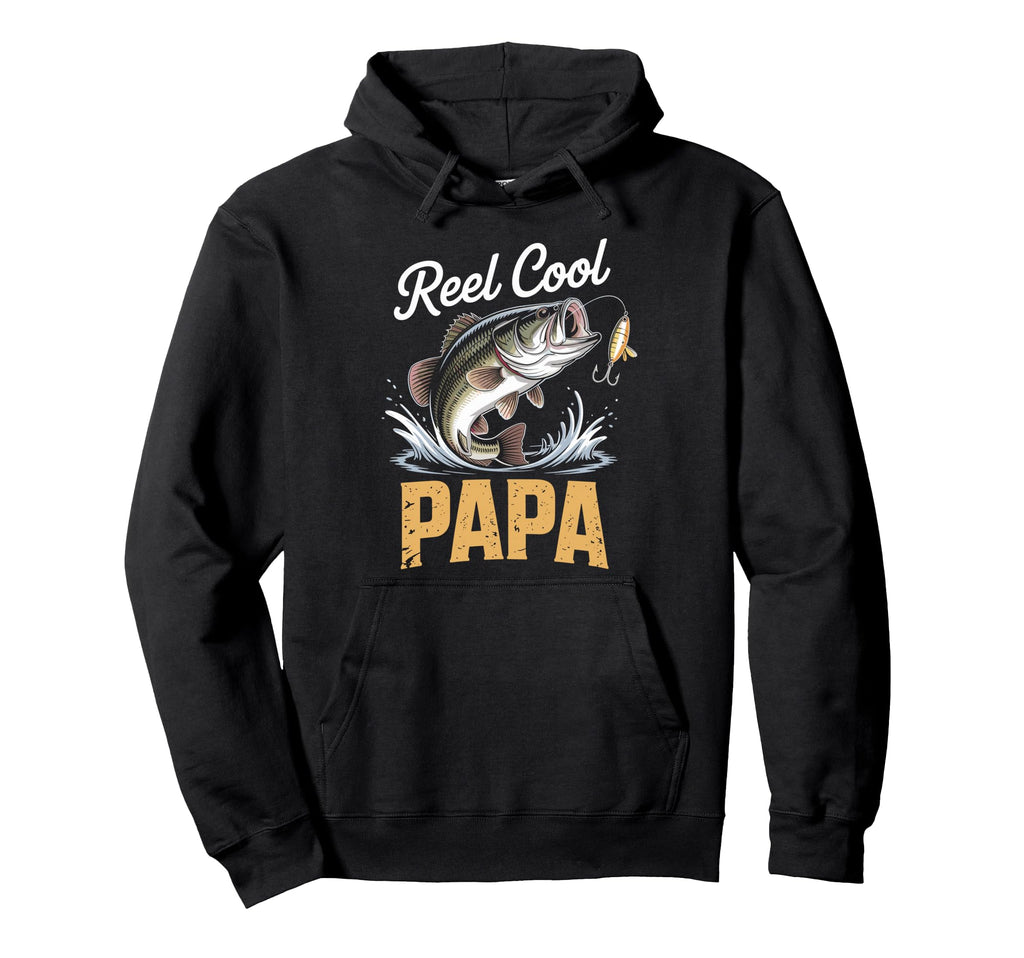 Reel Papa Fishing Lover Grandpa Funny Hoodie - Fun Novelty Design Unisex - T-Shirt, Sweatshirt, Hoodie